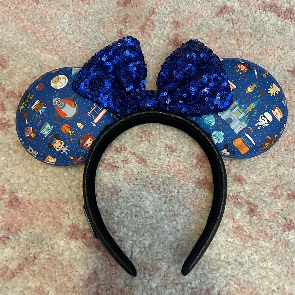 Disney Parks Loungefly Chibi Park Icons Mickey/Minnie Mouse Ears Headband